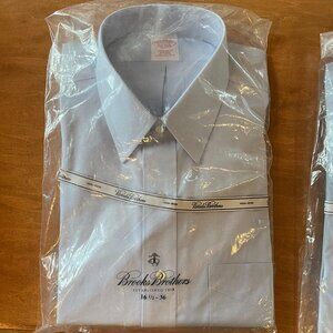 NWT! Brooks Brothers Non-Iron Blue Shirt